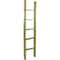 Ekena Millwork 15"W x 72"H x 3 1/2"D Vintage Farmhouse 5 Rung Ladder, Barnwood Decor Collection, Restoration Green DECR015X072X04LDRGR - alternate 1